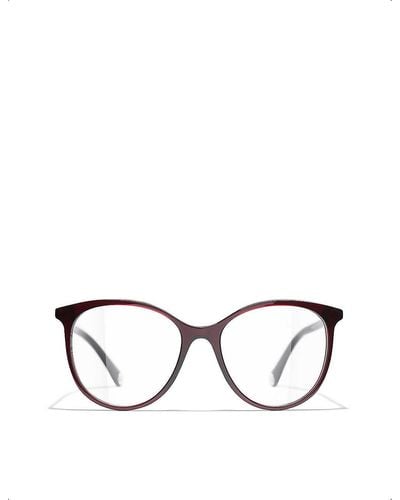 Chanel Pantos Eyeglasses - Red