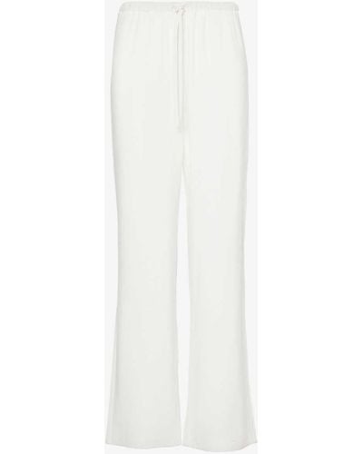 4th & Reckless Anna Wide-leg Mid-rise Woven Trousers - White