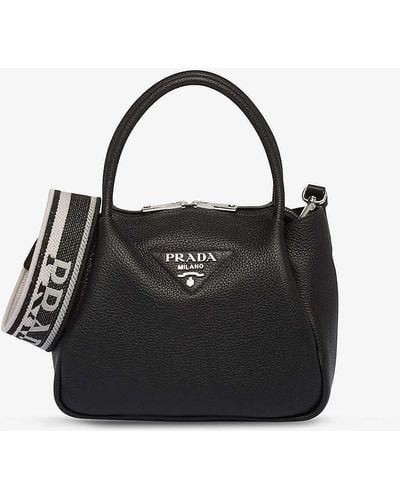 Prada Brand-plaque Small Shoulder Bag - Black