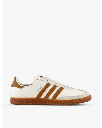 adidas Triest Branded Leather Low-top Sneakers - Multicolour