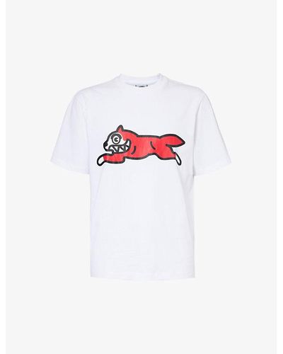ICECREAM Running Dog Graphic-print Cotton-jersey T-shirt X - White