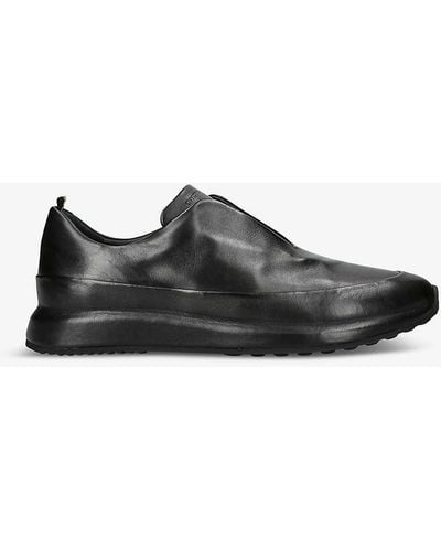 Officine Creative Race Leather Low-top Trainers - Black