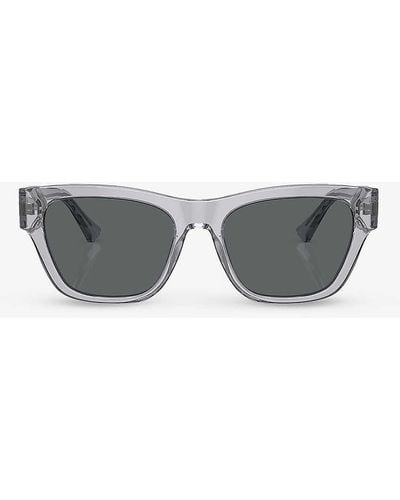 Versace Ve4457 Square-frame Acetate Sunglasses - Grey