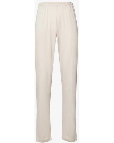 Zimmerli of Switzerland Relaxed-fit Straight-leg Cotton Pyjama Botto - White