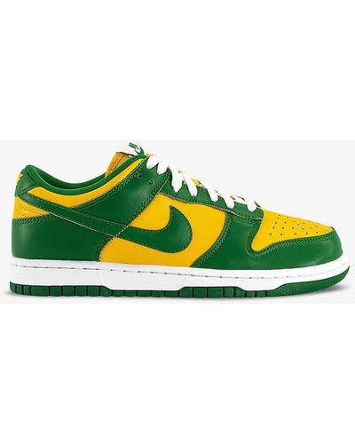 Nike Dunk Low Leather Low-top Trainers - Yellow