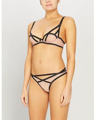 Agent Provocateur Joan Stretch-jersey Underwired Bra - Natural