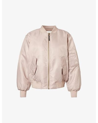 Anine Bing Leon Relaxed-fit Shell Jacket - Pink