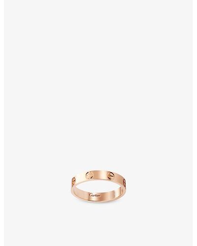 Cartier Love Small 18ct Rose-gold Wedding Band - White