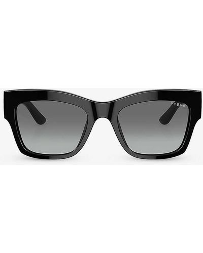 Vogue Vo5524s Pillow-frame Acetate Sunglasses - Black