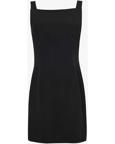 Givenchy Cut-out Slim-fit Woven-blend Mini Dress - Black