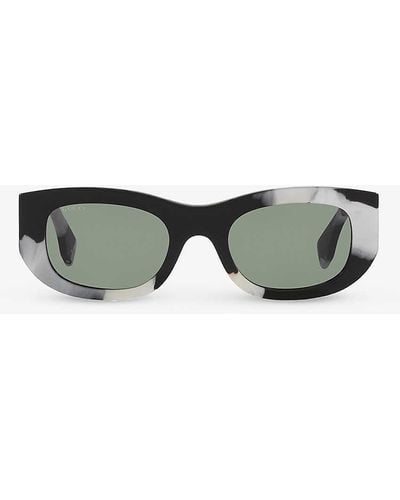 Gucci gg1627s Round-frame Acetate Sunglasses - Green