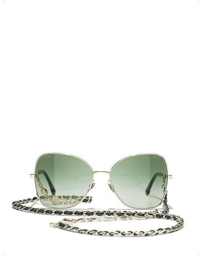 Chanel Butterfly Sunglasses - Green