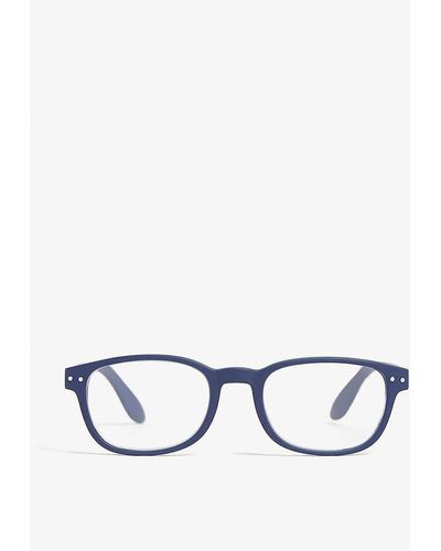 Izipizi #b Reading Rectangle-frame Glasses +2.5 - White