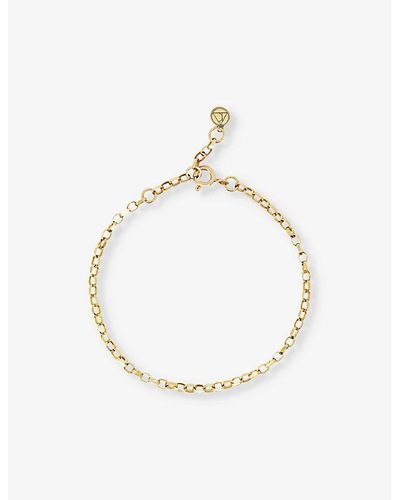 The Alkemistry Nude Shimmer 18ct Yellow-gold Chain Anklet - Metallic