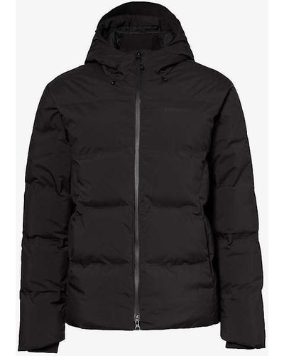 Patagonia Jackson Glacier Relaxed-fit Hooded Recycled-polyester-down Jacket - Black