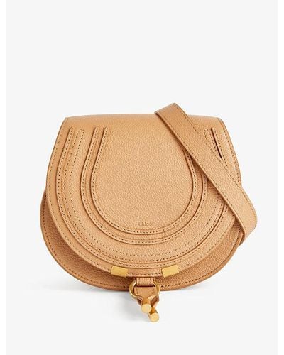 Chloé Marcie Small Leather Cross-body Bag - Natural