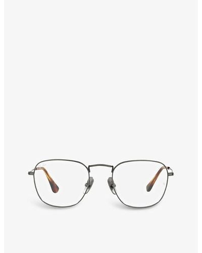 Ray-Ban Rx8157v Frank Square-frame Metal And Acetate Eyeglasses - White
