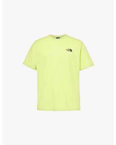The North Face Festival Brand-print Cotton-jersey T-shirt X - Yellow