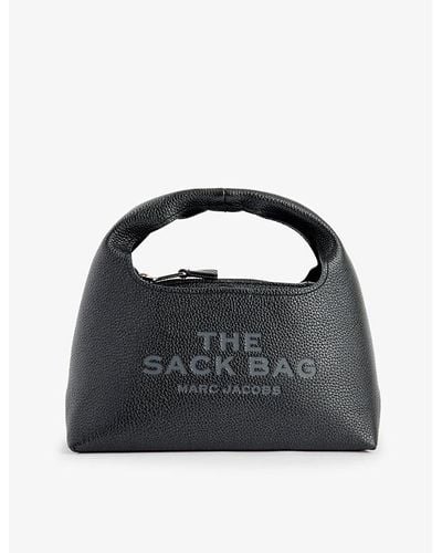 Marc Jacobs The Mini Sack Leather Top-handle Bag - Black