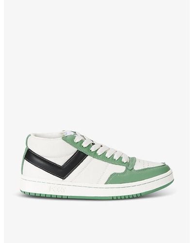Product Of New York 1 Low Contrast-panel Leather Low-top Sneakers - Green