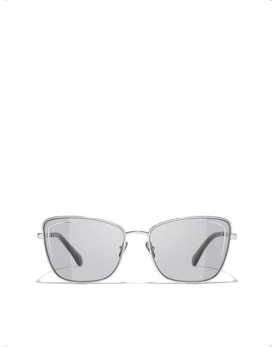 Chanel Cat Eye Sunglasses - Metallic