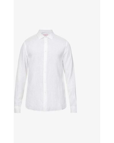Orlebar Brown Giles Regular-fit Linen Shirt X - White