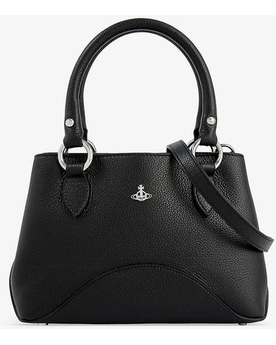 Vivienne Westwood Britney Small Leather Top-handle Bag - Black