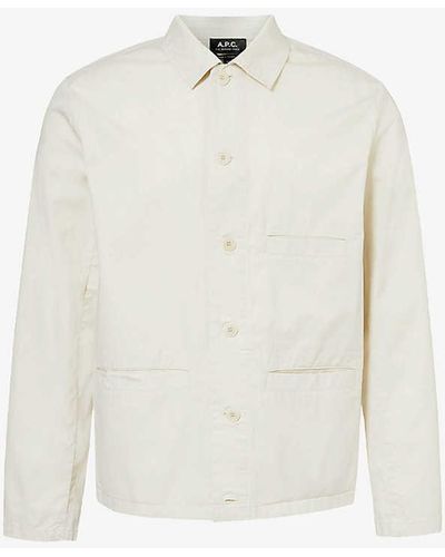 A.P.C. Vianny Cotton-poplin Jacket Xx - White