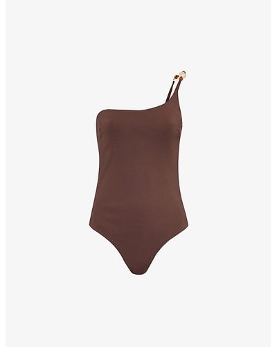 Sir. The Label Jeanne Bead-embellished Swimsuit - Brown