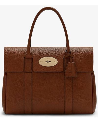 Mulberry Bayswater Leather Tote Bag - Brown