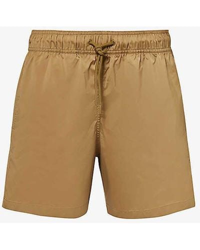 Frescobol Carioca Elasticated-waist Recycled-polyester Swim Shorts X - Natural