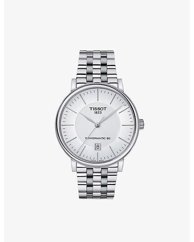 Tissot T1224071103100 Carson Premium Powermatic Automatic Watch - White