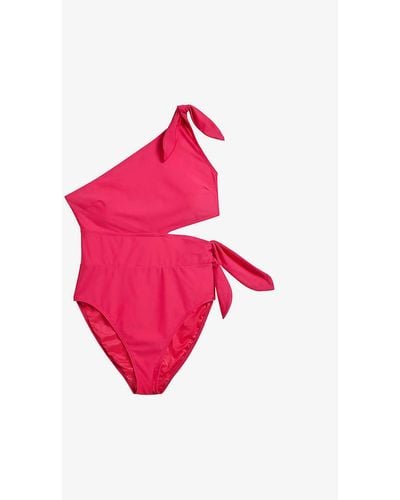Ted Baker Astile Cut-out Detail Stretch-woven Swimsuit - Pink