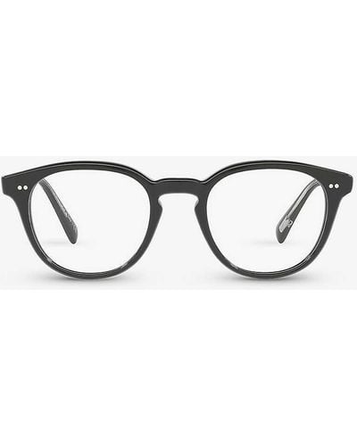 Oliver Peoples Ov5454u Desmon Round-frame Acetate Optical Glasses - Black