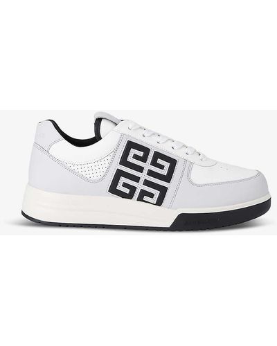 Givenchy G4 Panelled Leather Low-top Trainers - White
