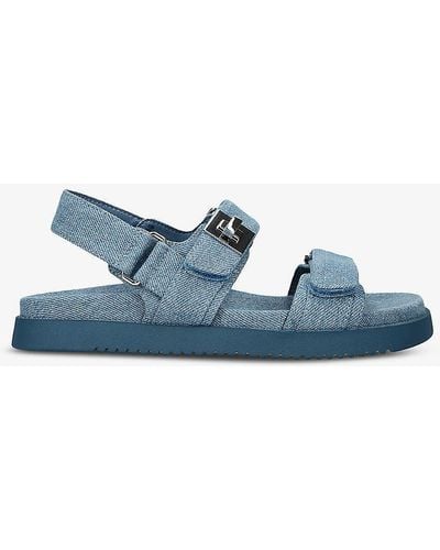 Steve Madden Mona Double-strap Sandals - Blue