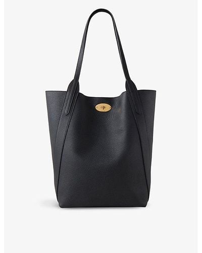 Mulberry North South Bayswater Leather Tote Bag - Black