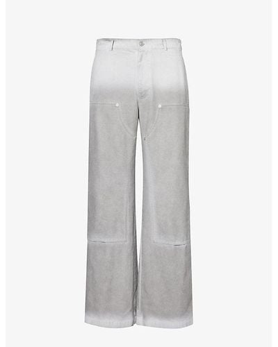 1017 ALYX 9SM Faded-wash Relaxed-fit Cotton-canvas Pants - Gray