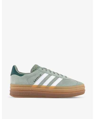 Green Adidas Gazelle Shoes for Women - Up to 20% off | Lyst