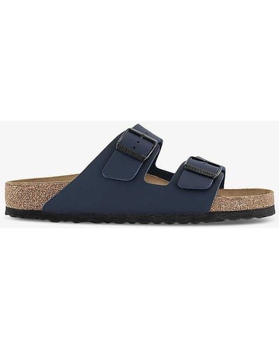 Birkenstock Arizona Double-strap Leather Sandals - Blue