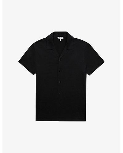 Reiss Caspa Regular-fit Cotton Shirt X - Black