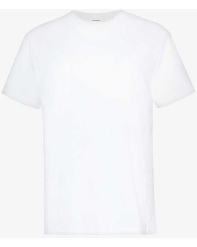 Wardrobe NYC Crewneck Cotton-jersey T-shirt - White