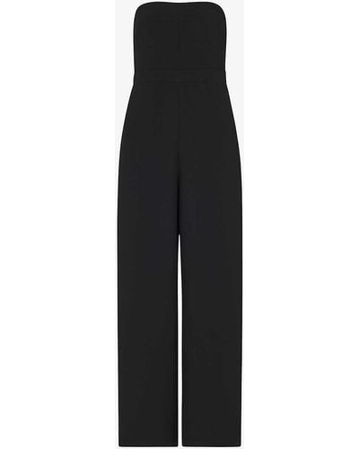 Whistles Brianna Strapless Woven Jumpsuit - Black