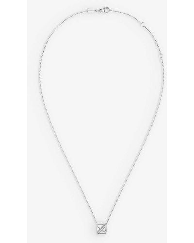 Chaumet Liens Évidence 18ct White-gold And 0.05ct Diamond Pendant Necklace