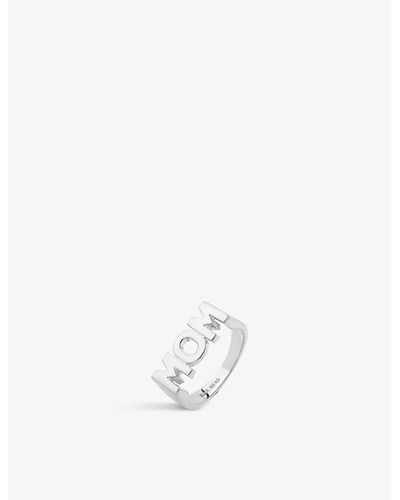 Maria Black Mom Rhodium-plated Sterling-silver Ring - White