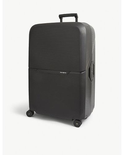 Samsonite Magnum Eco Spinner Hard Case 4 Wheel Recycled-plastic Cabin Suitcase 81cm - Black