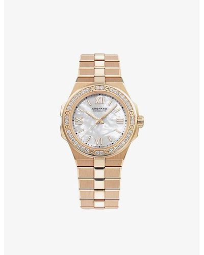 Chopard 295370-5002 Alpine Eagle Automatic 18ct Rose-gold And Diamond Watch - Metallic