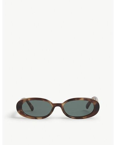Le Specs Outta Love Oval-frame Polycarbonate Sunglasses - Multicolor