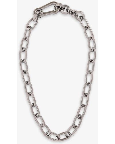 Martine Ali Gunnar 925 Sterling -plated Brass Necklace - Metallic