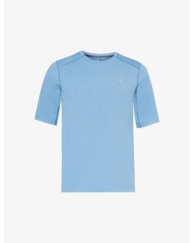 Arc'teryx Cormac Brand-print Woven T-shirt - Blue